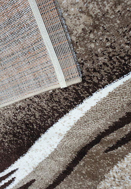 Enigma New / 307-76 Brown-beige - detail povrchu, podkladu a obšití