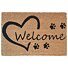 kusová rohožka Welcome - srdce